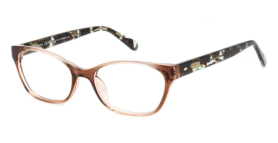 Fossil FOS 7158 - Crystal Brown, Plastic, Rectangle frame