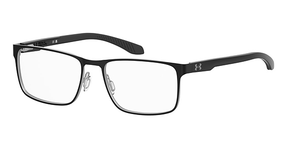 Under Armour UA 5064/G/US - Black Ruthenium, Stainless Steel, Rectangle frame