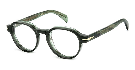 David Beckham DB 7153/US - Grn Hrn Gr, Acetate, Mixed Shapes frame