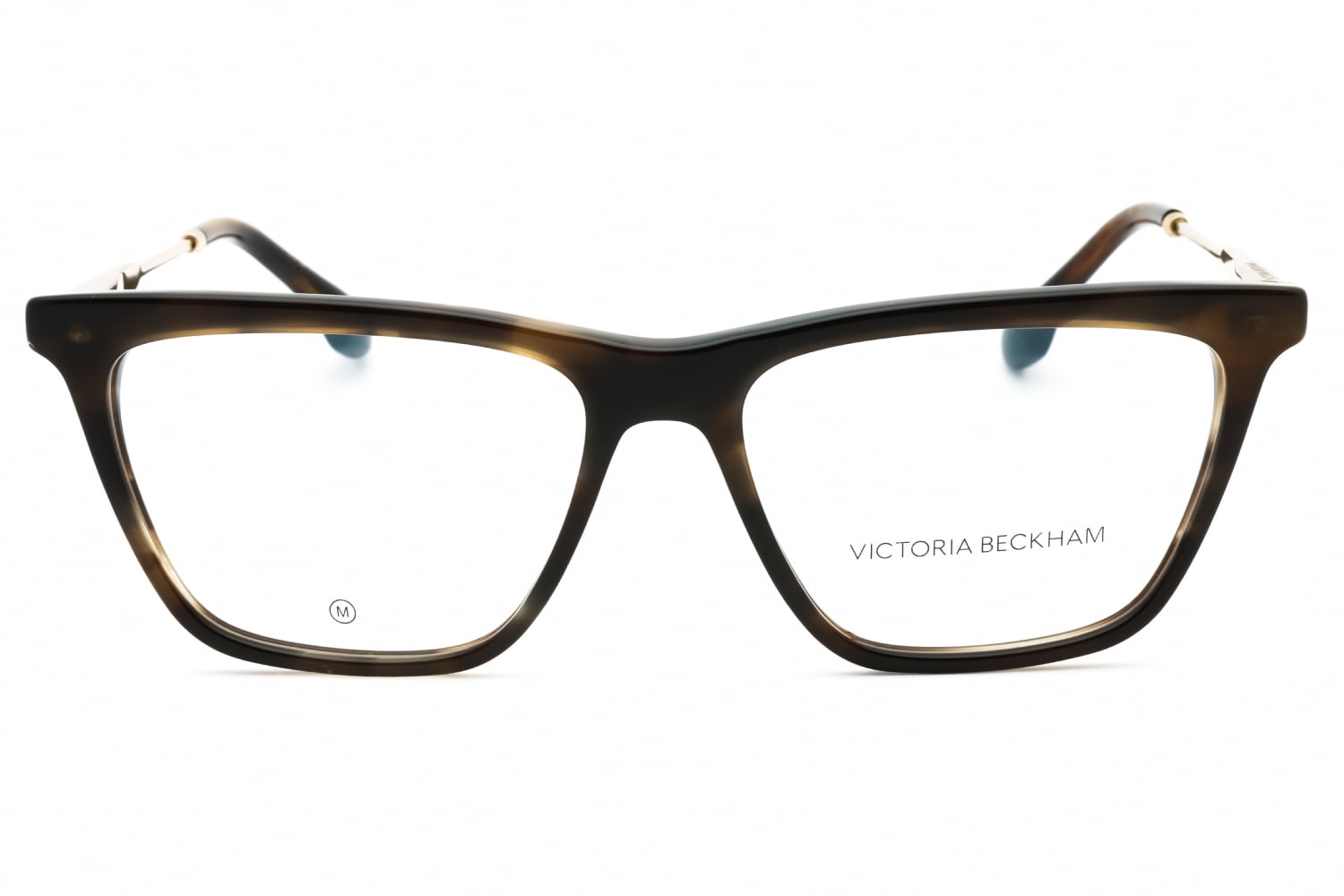 Victoria Beckham VB2663 - Striped Khaki Havana, Acetate, Rectangle frame