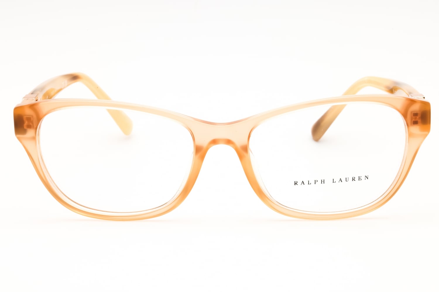 Ralph Lauren 0RL6237U - Transparent Peach Pink, Acetate, Rectangle frame
