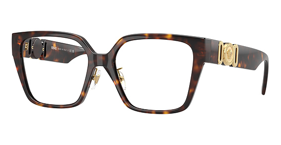 Versace VE3371D - Havana, Acetate, Rectangle frame