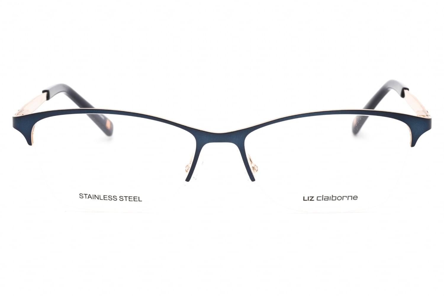 Liz Claiborne L 654 - Navy, Mixed Materials, Cat Eye frame