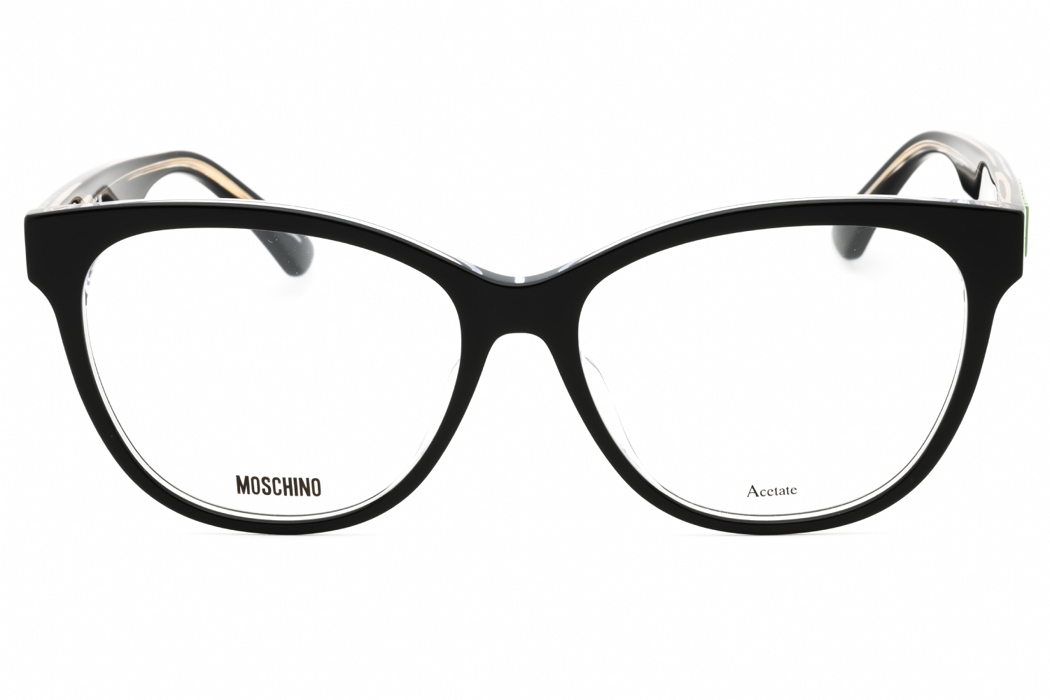 Moschino MOS625/F - Black CRY, Plastic, Round frame