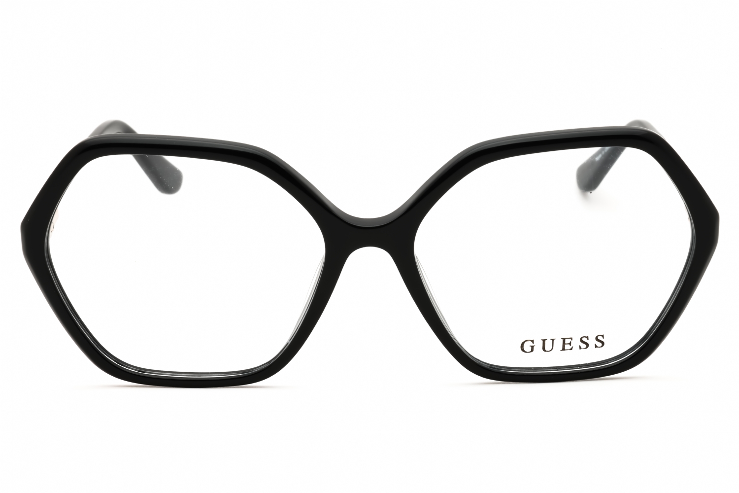 Guess GU50149 - Shiny Black, Acetate, Round frame