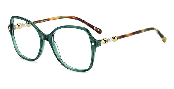 Carolina Herrera HER 0320 - Green, Acetate, Rectangle frame