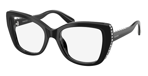 Swarovski SK2066U - Black, Plastic, Cat Eye frame