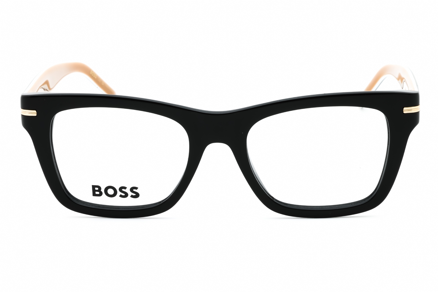 Hugo Boss BOSS 1522 - Black, Plastic, Rectangle frame