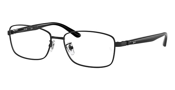 Ray-Ban RX6527D - Matte Black, Metal, Oval frame