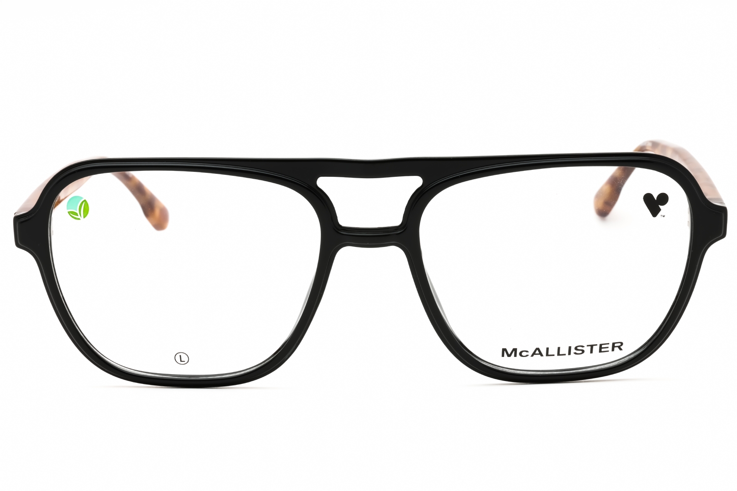 McAllister MC4534 - Black, Acetate, Rectangle frame