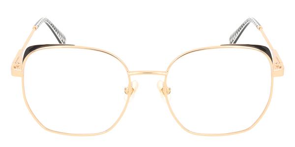 Kate Spade KS Zeena 2/G - Gold Black, Metal, Rectangle frame