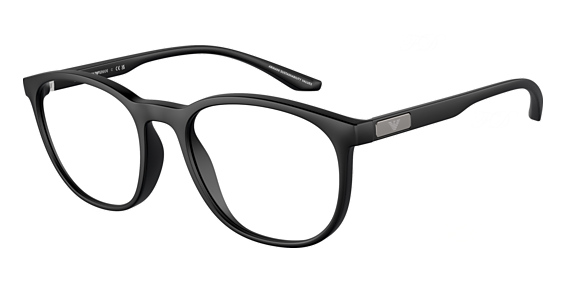 Emporio Armani EA3229 - Matte Black, Acetate, Oval frame