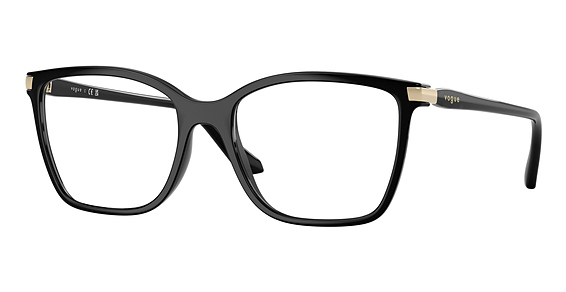 Vogue VO5654 - Black, Acetate, Oval frame