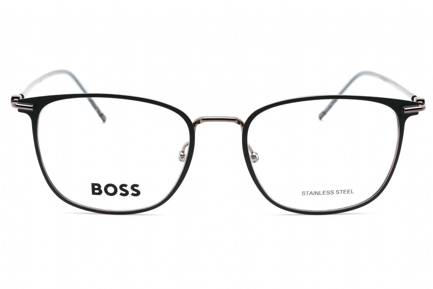 Hugo Boss BOSS 1431 - Matte Blue Dark Ruthenium, Mixed Materials, Mixed Shapes frame