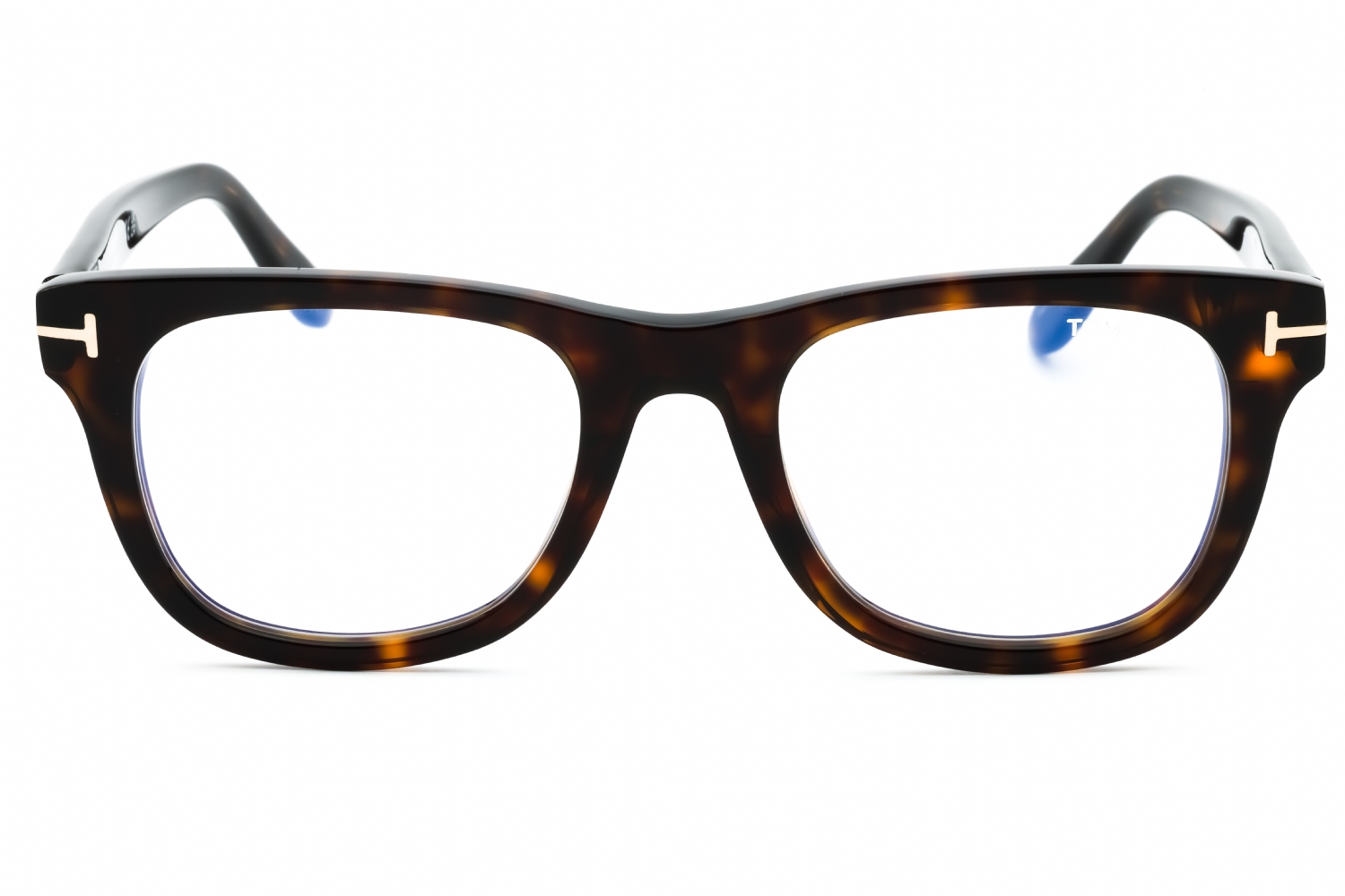Tom Ford FT5820-B - Dark Havana/clear, Acetate, Rectangle frame