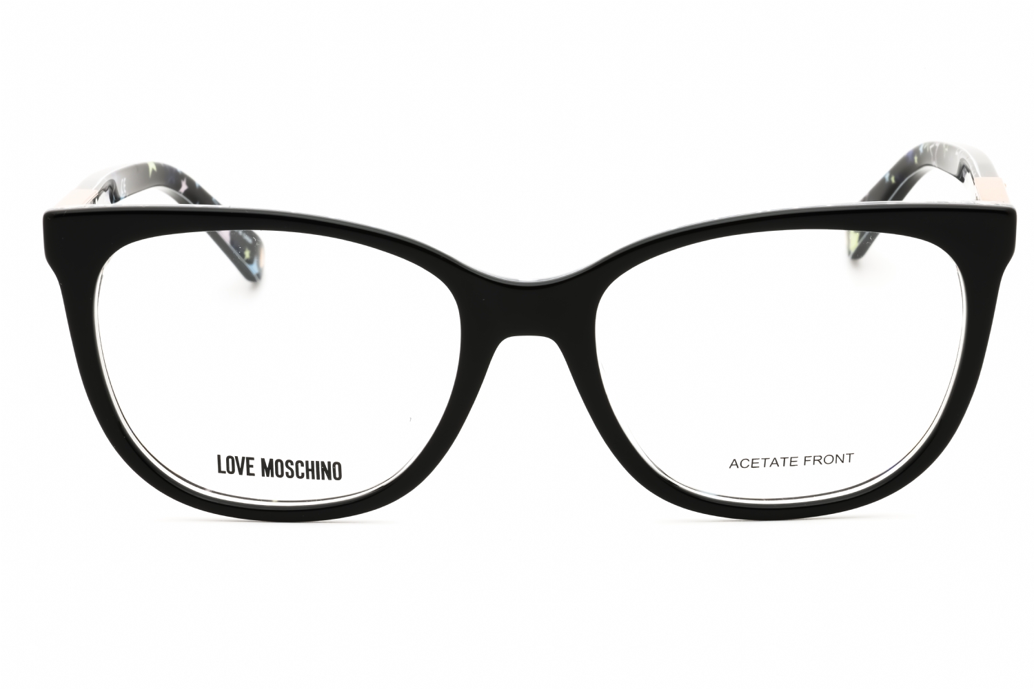 Moschino MOL564 - Black, Plastic, Rectangle frame