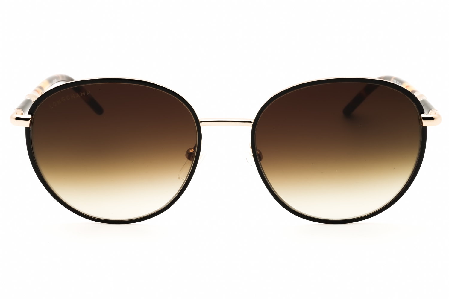 Longchamp LO171SN - Gold/black, Metal, Round frame