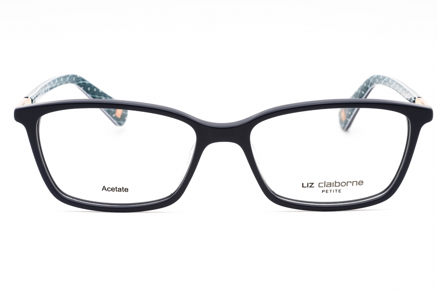 Liz Claiborne L 448 - Blue, Plastic, Rectangle frame