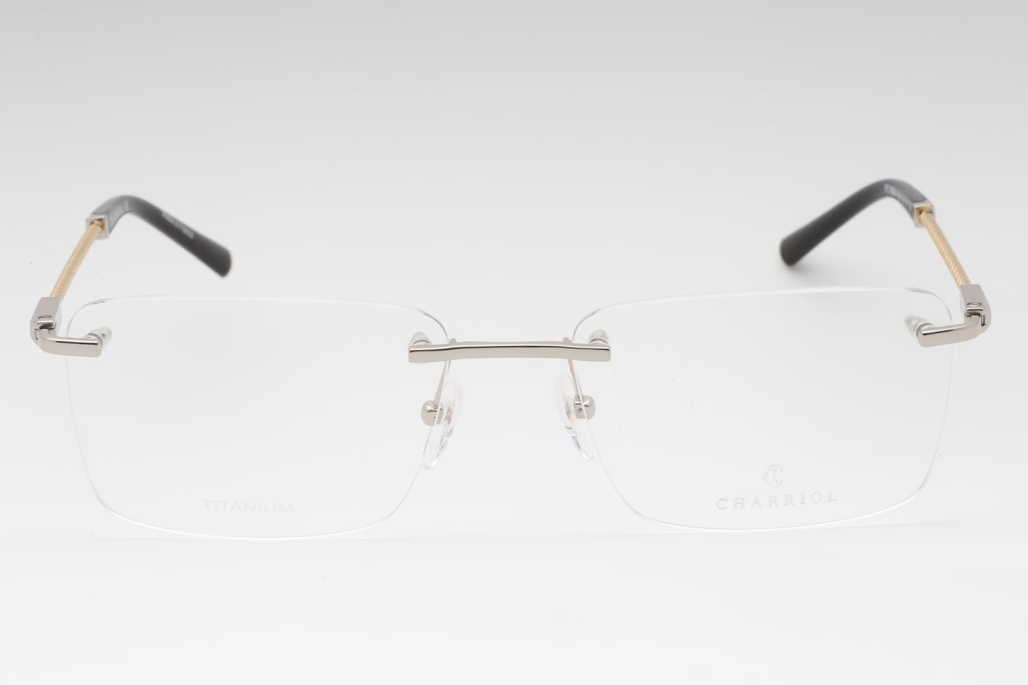 Charriol PC75063 - Shiny Silver/gold, Titanium, Rimless frame