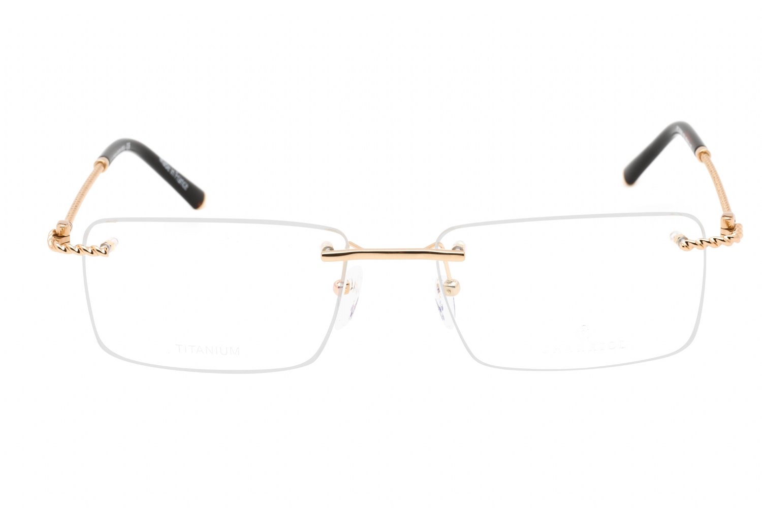 Charriol PC75098 - Shiny Gold, Titanium, Rimless frame