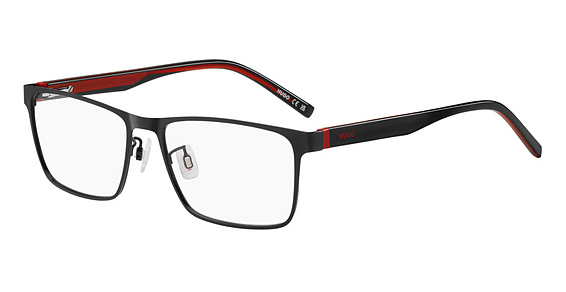 HUGO HG 1316/G - Matte Black, Stainless Steel, Rectangle frame