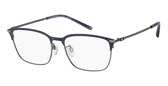 Tommy Hilfiger TH 2297/F/US - Dkrt Blue, Stainless Steel, Rectangle frame