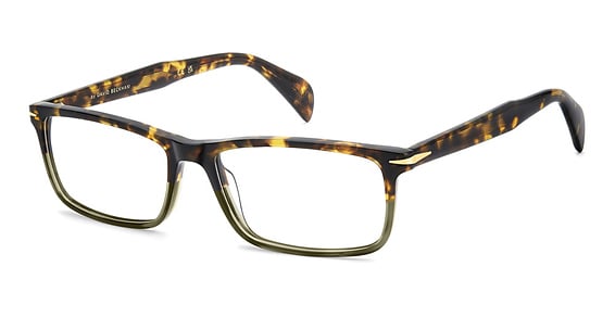 David Beckham DB 1207 - Havana Gray, Acetate, Rectangle frame