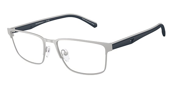 Emporio Armani EA1175 - Matte Silver, Metal, Rectangle frame