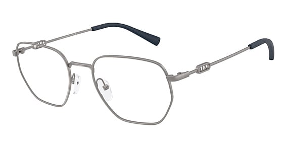 Armani Exchange AX1074 - Matte Gunmetal, Metal, Oval frame