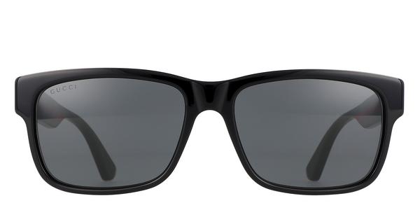 Gucci GG0340S - Black Multicolor, Acetate, Rectangle frame