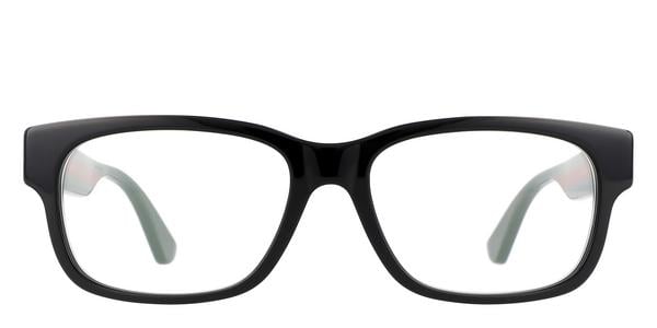 Gucci GG0343O - Black Multicolor, Acetate, Rectangle frame