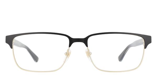 Gucci GG0383O - Black, Metal, Rectangle frame