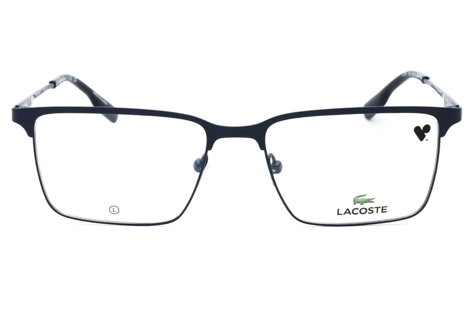 Lacoste L2296 - Matte Blue, Metal, Rectangle frame
