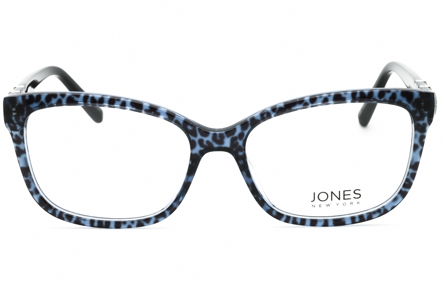 Jones New York J779 - Blue Leopard, Acetate, Rectangle frame