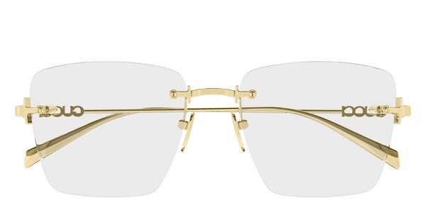 Gucci GG1938O - Gold, Metal, Rimless frame