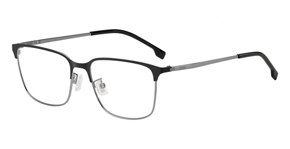 Hugo Boss Boss 1676/F - Matte Black Ruthenium, Stainless Steel, Rectangle frame