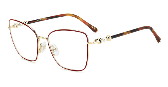 Carolina Herrera HER 0321 - Red Gold, Metal, Cat Eye frame