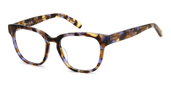 Fossil FOS 7194/US - Violet Blue Havana, Acetate, Rectangle frame