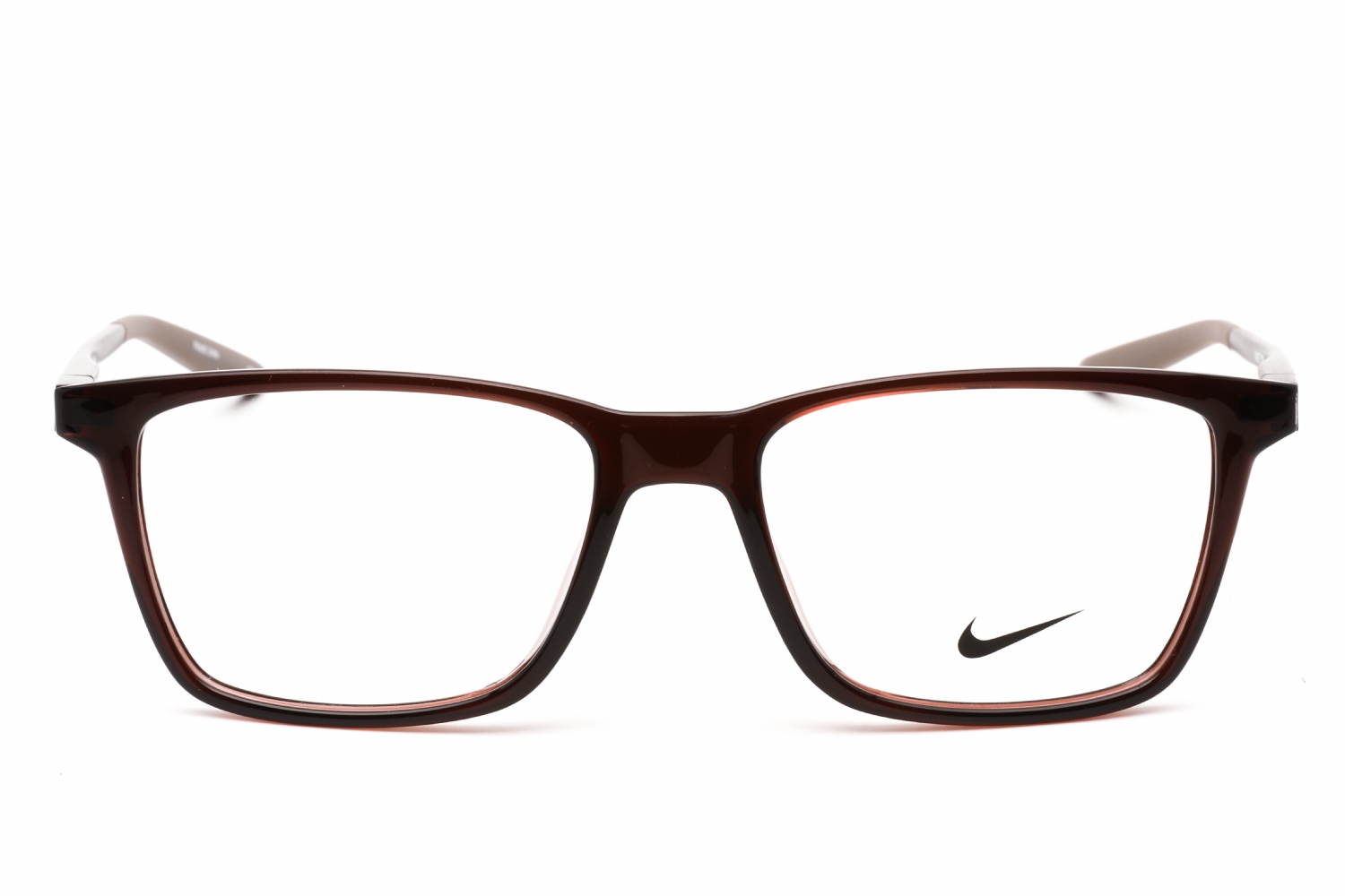 Nike NIKE 7286 - Brown Basalt, Plastic, Rectangle frame