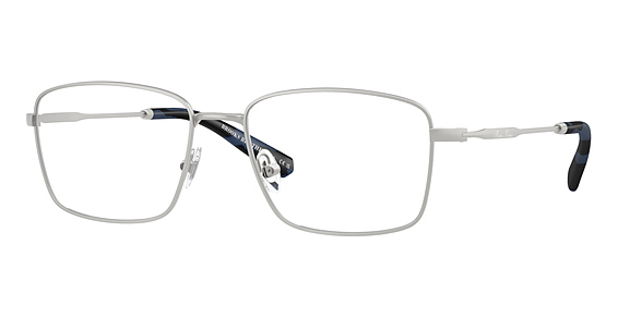 Brooks Brothers BB1118 - Matte Silver, Metal, Rectangle frame