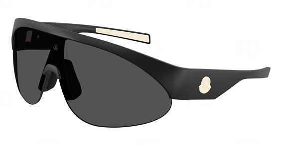 Moncler ME8019U MYRR - Rubber Black, Acetate, Wrap-Around frame