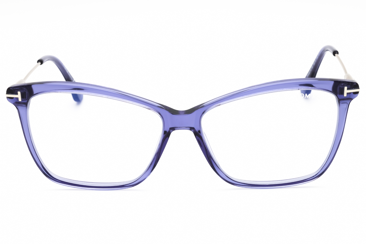 Tom Ford FT5687-B - Shiny Transparent Purple, Acetate, Cat Eye frame