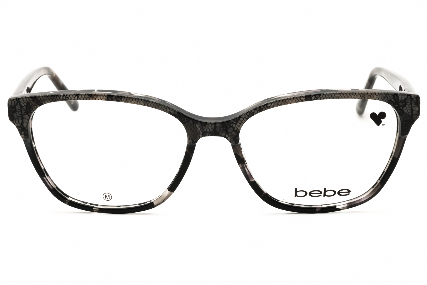 Bebe BB5220 - JET Lace, Acetate, Rectangle frame