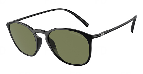 Giorgio Armani AR8186U - Shiny Black, Acetate, Oval frame