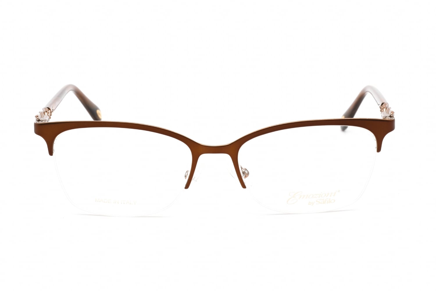 Emozioni EM 4412 - Matte Brown, Mixed Materials, Cat Eye frame