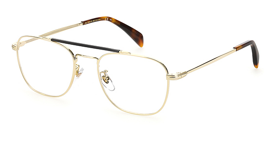 David Beckham DB 1016 - Gold, Metal, Rectangle frame