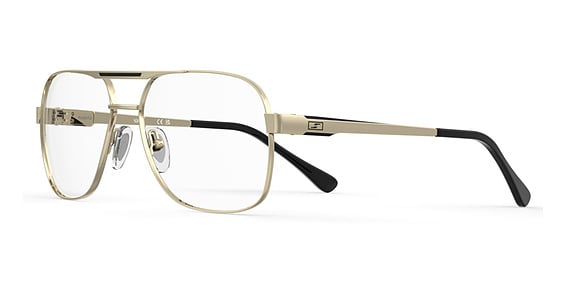 Elasta E 3222 - Gold Black, Stainless Steel, Aviator frame
