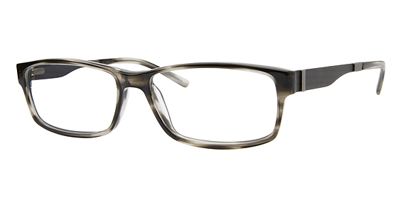 Chesterfield CH 22XL - Striped Grey, Acetate, Rectangle frame