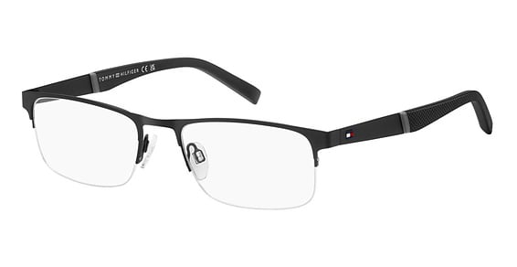 Tommy Hilfiger TH 2083/US - Matte Black, Stainless Steel, Rectangle frame