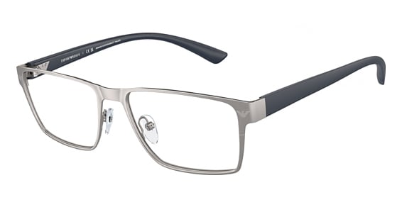Emporio Armani EA1157 - Matte Gunmetal, Metal, Rectangle frame